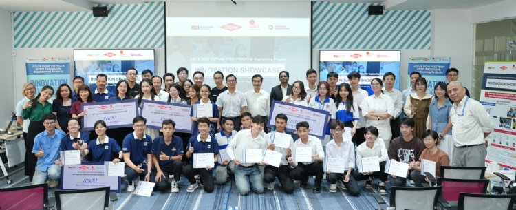 Cố vấn từ doanh nghiệp hướng dẫn sinh viên đổi mới sáng tạo Chương trình ASU – Dow Vietnam STEM kết nối doanh nghiệp và kỹ sư trẻ
